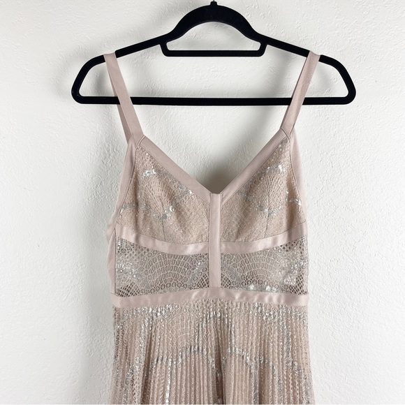 Alexis Isabella Maxi Gown in Silver Blush Small Formal Evening Black Tie - Picture 3 of 9